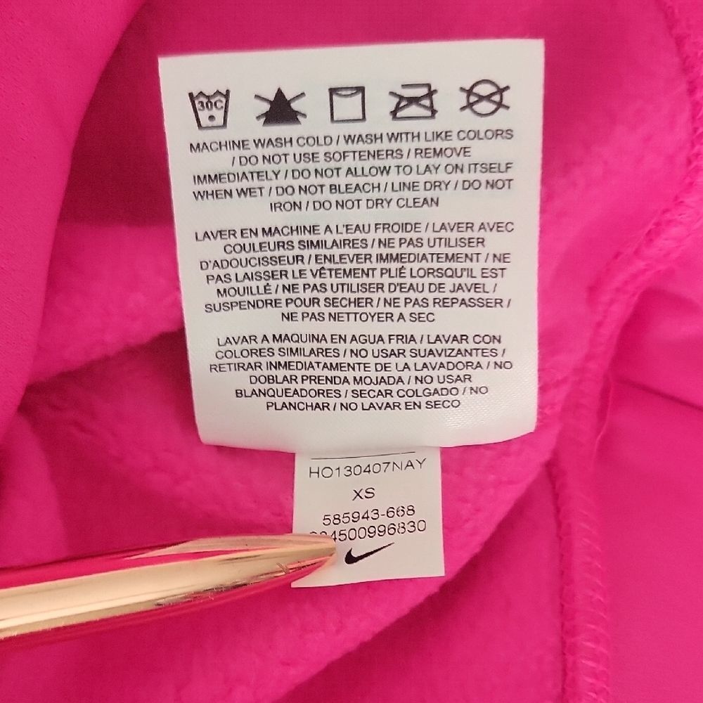 Nike Bright Sweatshirt Pink Size XS NWT Activewear - Picture 12 of 12